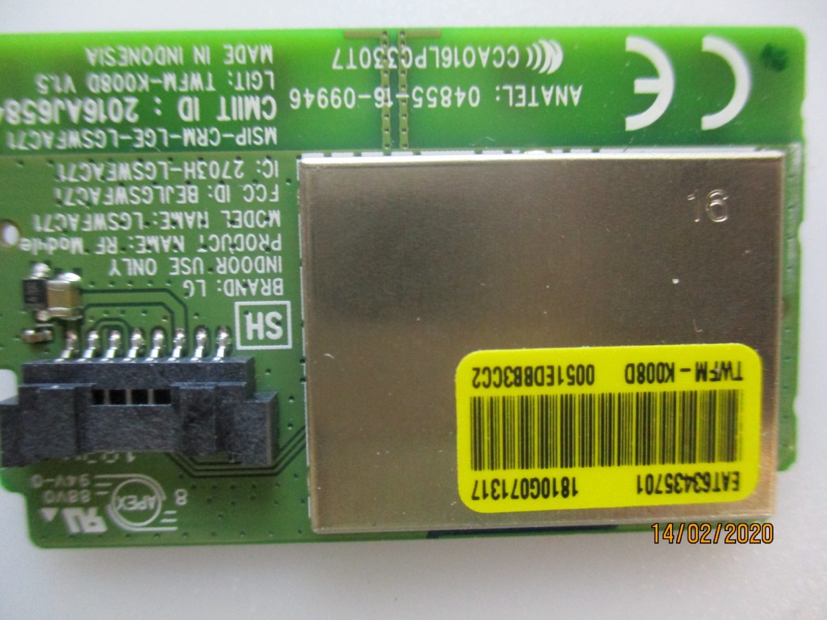 LG WI-FI EAT63435701 NK430WDK5/43LK5400PLA